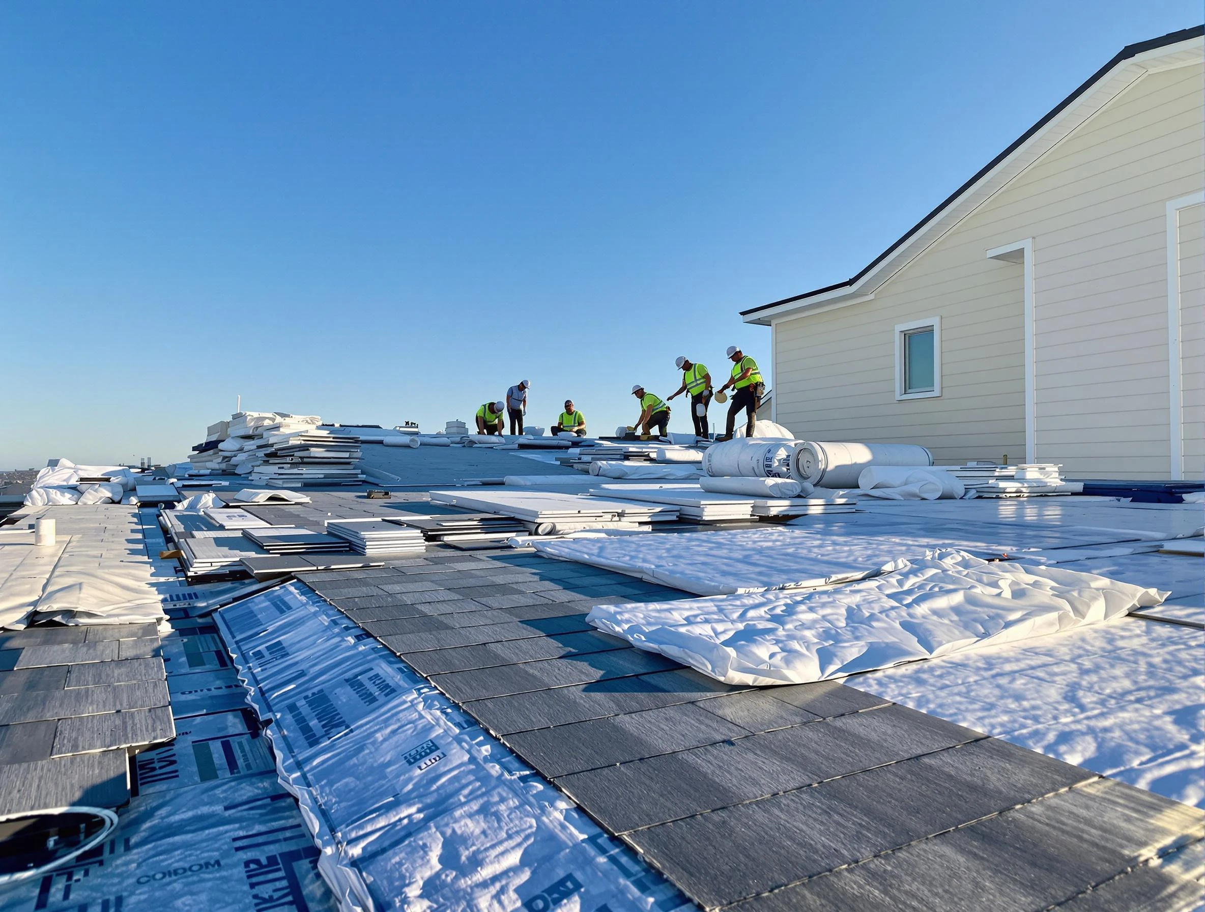 Finished roof installation project by Parma Heights Roofing Company in Parma Heights, OH