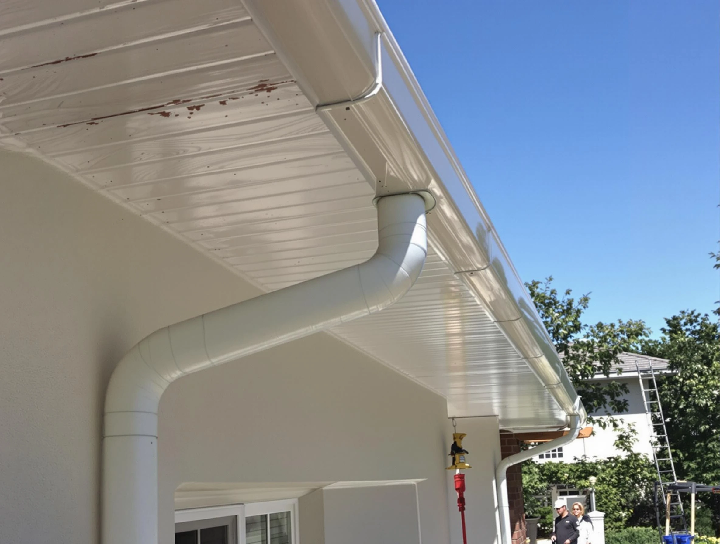 On-site seamless gutter fabrication by Parma Heights Roofing Company in Parma Heights, OH